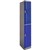 STEELCO ABS PLASTIC LOCKER 2 DOOR 380 X 500 X 1940MM BLUE