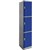 LOCKER STEELCO ABS PLASTIC 3 DOOR 380 X 500 X 1940MM BLUE