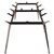 RAPIDLINE MELAMINE IRONSTONE H BASE TO SUIT 2400 X 1200MM TABLE TOP