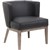 YS DESIGN LEO COMFORT TUB CHAIR BLACK