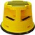 SAFETY STOOL BRADY JUMBO ROLLING KICKSTOOL 375MM X 355MM YELLOW