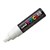 POSCA PAINT MARKER PC8K UNIBALL BROAD CHISEL TIP NO 1 8MM WHITE