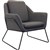 CARDINAL VISITOR CHAIR ARMS CHARCOAL ASH