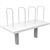 RAPID INFINITY DESK MOUNTED SHELF 600 X 300 X 450MM BRILLIANT WHITE