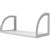 RAPID INFINITY SCREEN HUNG SHELF 600 X 270 X 250MM BRILLIANT WHITE