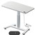 DESK MOBILE SIT  STAND HOTSPOT ELECTRIC SIT TO STAND DESK SINGLE STEM LEG 1200 X 600MM WHITEWHITE