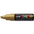 POSCA PAINT MARKER PC8K UNIBALL BROAD CHISEL TIP NO 25 8MM GOLD