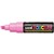 POSCA PAINT MARKER PC8K UNIBALL BROAD CHISEL TIP NO F2 8MM FLUORO FLUORESCENT PINK