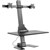 MONITOR STAND ERGOVIDA DUAL ELECTRIC VERTICAL BAR DESKTOP SITSTAND WORKSTATION BLACK