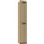 RAPIDLINE MELAMINE LOCKER 2 DOOR 1850 X 305 X 455MM NATURAL OAK LAMINATE BLACK EDGING
