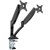 RAPIDLINE EXECUTIVE GAS SPRING DUAL MONITOR ARM BLACK