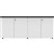 CUPBOARD CABINET RAPID INFINITY DELUXE 4 SWING DOOR 1800 X 450 X 730MM NATURAL WHITE LAMINATE BLACK RIGID EDGING