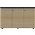 CUPBOARD CABINET RAPID INFINITY DELUXE 3 SWING DOOR 1500 X 450 X 730MM NATURAL OAK LAMINATE BLACK RIGID EDGING