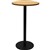 TABLE RAPIDLINE DRY BAR ROUND 600 X 1050MM BEECH COLOURED TABLE TOP  BLACK POWDER COAT BASE