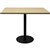 RAPIDLINE SQUARE MEETING TABLE DISC BASE 900MMW X 755MMH NATURAL OAKBLACK