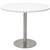 TABLE RAPIDLINE ROUND DISC BASE 900MMR X 755MMH NATURAL WHITESTAINLESS STEEL
