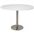 TABLE RAPIDLINE ROUND DISC BASE 1200MMR NATURAL WHITESTAINLESS STEEL