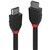 CABLE HDMI LINDY 36472 BLACK LINE HIGH SPEED MALE TO MALE 2M BLACK