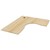 DELUXE RAPID CORNER WORKSTATION DESK TOP 1800 X 1500 X 750 NATURAL OAK