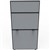 DIVIDER PARTITION SCREEN RAPIDLINE SHUSH30 1500 X 750MM GREY