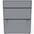 DIVIDER PARTITION SCREEN RAPIDLINE SHUSH30 1200H X 1500MMW GREYBLACK