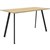 RAPIDLINE ETERNITY HIGH BAR TABLE 1800 X 750MM NATURAL OAK  BLACK
