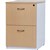 OXLEY FILING CABINET 2 DRAWER 476 X 550 X 715MM OAK  WHITE