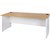 OXLEY DESK 1800 X 900 X 730MM OAK  WHITE