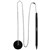 PEN CAPTIVE INITIATIVE BALLPOINT PEN WITH STAND 10MM BLACK EACH1 PACK12