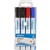 INITIATIVE WHITEBOARD MARKERS CHISEL 5MM ASSORTED WALLET 4PK
