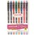 UNIBALL UM120 SIGNO GEL INK ROLLERBALL PEN 07MM ASSORTED WALLET 8PK