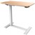 DESK MOBILE SIT  STAND MALMO ELECTRIC 700 X 400MM WHITE BASE TIMBER TOP