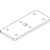 DESK MOUNTED SCREEN RAPIDLINE SHUSH30 SCREEN PLATE T SHAPE WHITE SINGLE