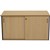 CREDENZA CUPBOARD CABINET RAPID WORKER RAPID WORKER SLIDING DOOR 1200 X 450MM OAKIRONSTONE