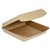 PIZZA BOX CLAM 7 175MM X 175MM X 47MM KRAFT BROWN 250PK