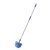 COBWEB BROOM OUTDOOR PREMIUM DOMED WITH TELESCOPIC POLE BLUE