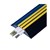 CABLE PROTECTORHAZARD HOLE CHANNEL 30MM X 10MM OVERALL SIZE 80MM X 15MM X 3M