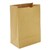 PAPER BAGS HEAVY DUTY SOS BLOCKED BOTTOM NO 4 248MM X 130MM 80MM GUSSET BROWN 500PK