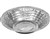 FOIL ROUND PIE 135ML PERFORATED TRAYS 1000PK