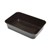 CONTAINER RECTANGLE PLASTIC 500ML BLACK 500PK