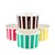 COLD CUPS PAPER 8OZ 240ML ICE CREAM GELATO CANDY STRIPE EACH50 PACK1000