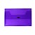 DOCUMENT WALLET PLASTIC WITH VELCRO FOOLSCAP PURPLE