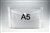 DOCUMENT WALLET PLASTIC WITH BUTTON A5 CLEAR