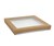 WINDOW LID TO SUIT PLATTER BOARD CATERING BOX TRAY KRAFT BROWN 229MM X 228MM X 30MM SMALL 10PK