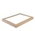 WINDOW LID TO SUIT PLATTER BOARD CATERING BOX TRAY KRAFT BROWN 258MM X 155MM X 30MM EXTRA SMALL 10PK