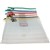 PENCIL CASE MESH POUCH WITH ZIPPER  NOTE POCKET 390MM X 340MM B4A ASSORTED COLOURS