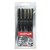 FINELINER PEN UNIBALL PIN 200 FINE LINER PEN 5 PIECE SET BLACK 01MM  02MM  03MM  05MM  08MM TIPS
