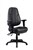 CHAIR STYLE ROVER HIGH BACK BLACK LEATHER 