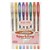 UNIBALL SIGNO GEL PENS SPARKLNG  GLITTER INK ASSORTED WALLET 8PK