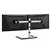 MONITOR ARM DUAL DOUBLE HORIZONTAL FREE STANDING 